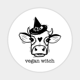 Vegan Witchy Cow Magnet